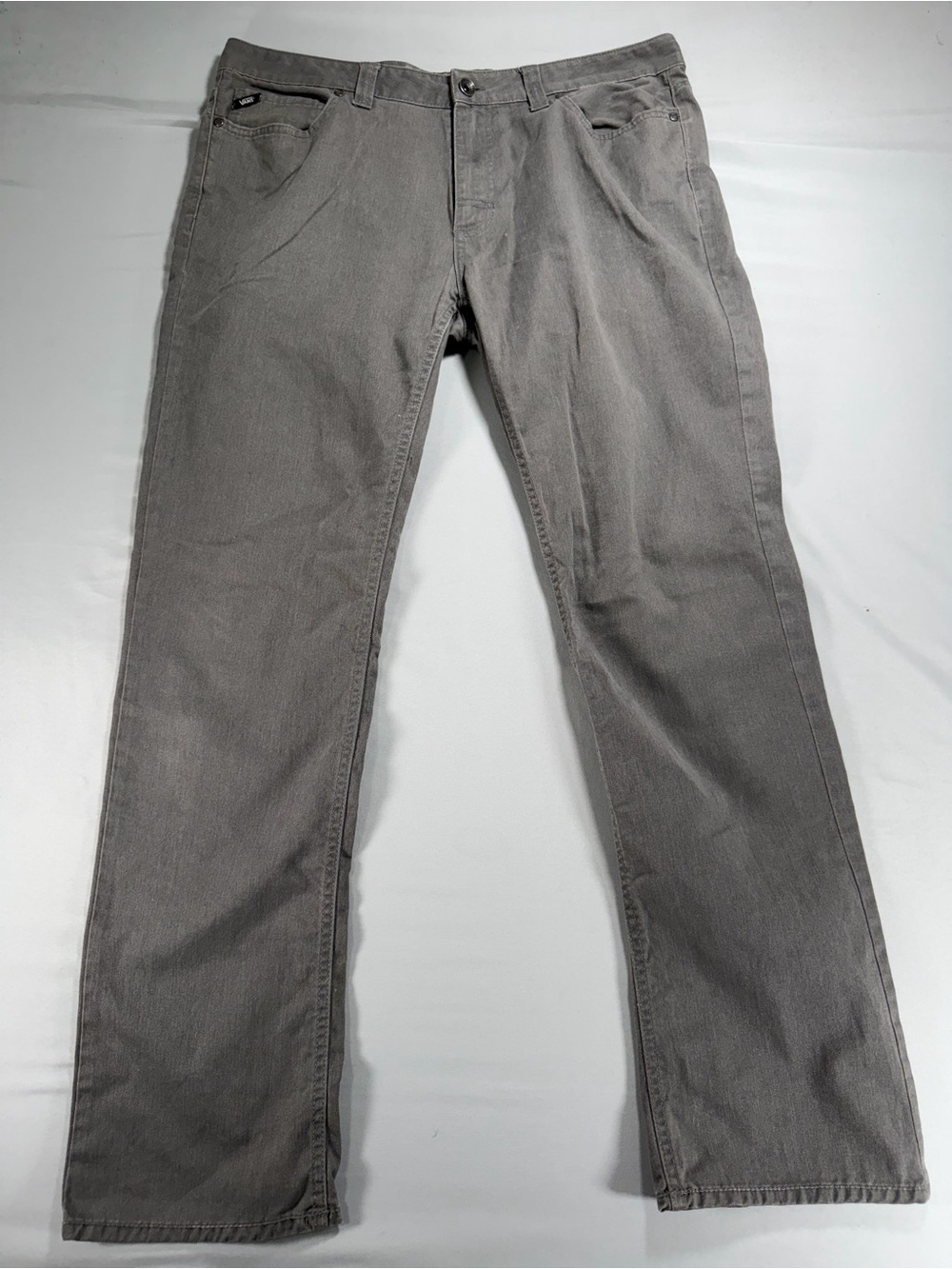 Vans Men Grey Straight Denim Pants Jeans Size 36 Made in India Skater #1034